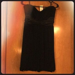 NWT Black strapless 2b Bebe dress!